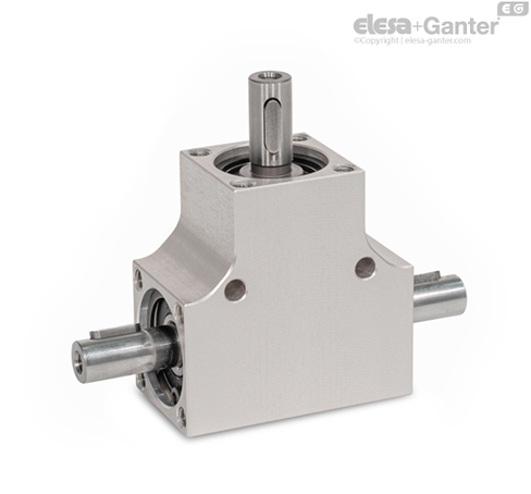 GN 3971-T Bevel Gear Boxes Bevel gear with two output shafts